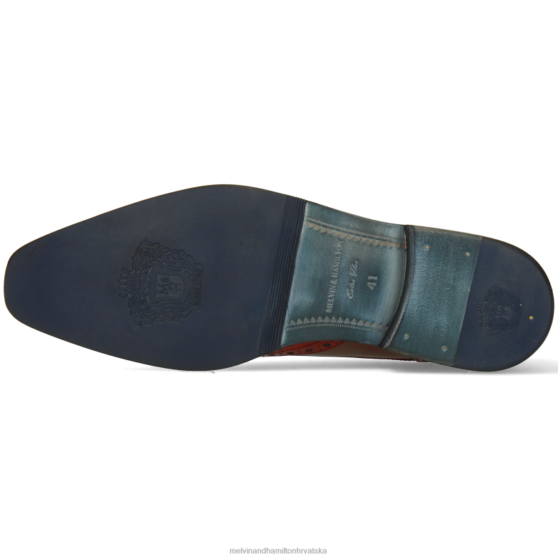 martin 15 muškarci Melvin & Hamilton Crvena 22DJH442 cipele za derbi