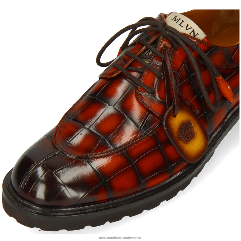 probušiti 2 muškarci Melvin & Hamilton naranča 22DJH430 cipele za derbi