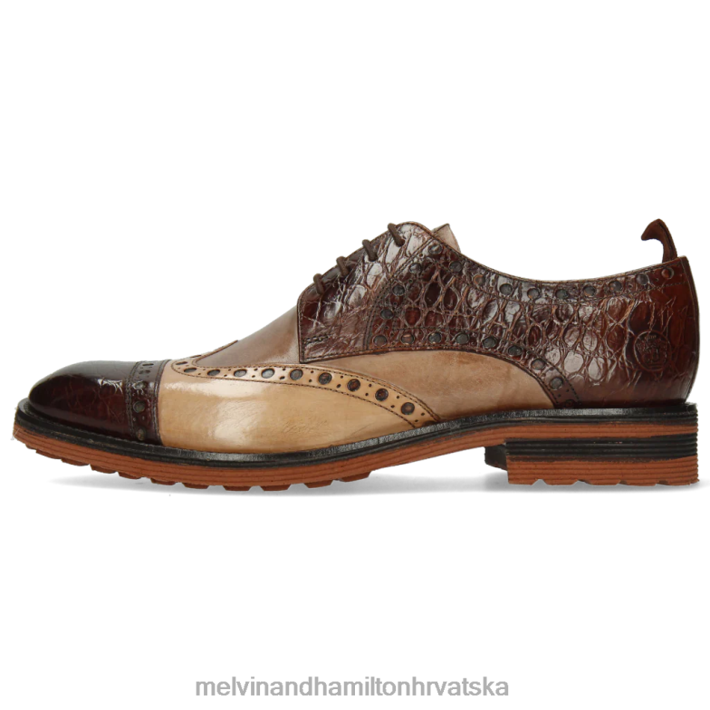 vrtlog 48 muškarci Melvin & Hamilton smeđa 22DJH542 cipele za derbi