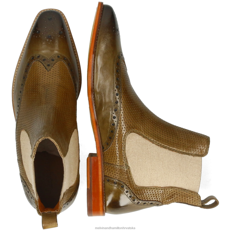 Alex 9 muškarci Melvin & Hamilton kaki 22DJH48 gležnjače