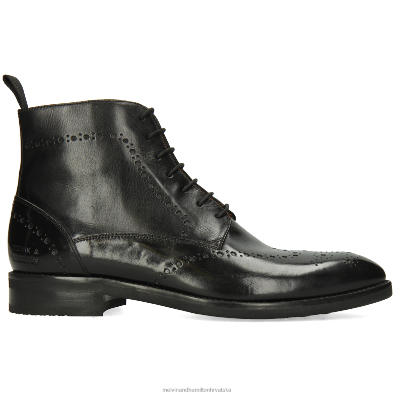 Bobby 9 muškarci Melvin & Hamilton crno 22DJH26 gležnjače