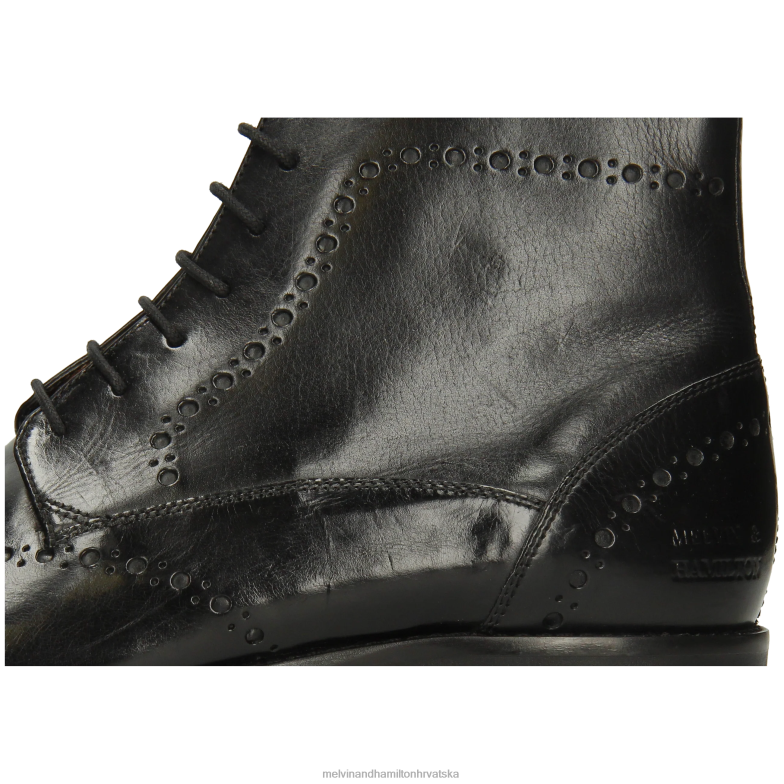 Bobby 9 muškarci Melvin & Hamilton crno 22DJH26 gležnjače