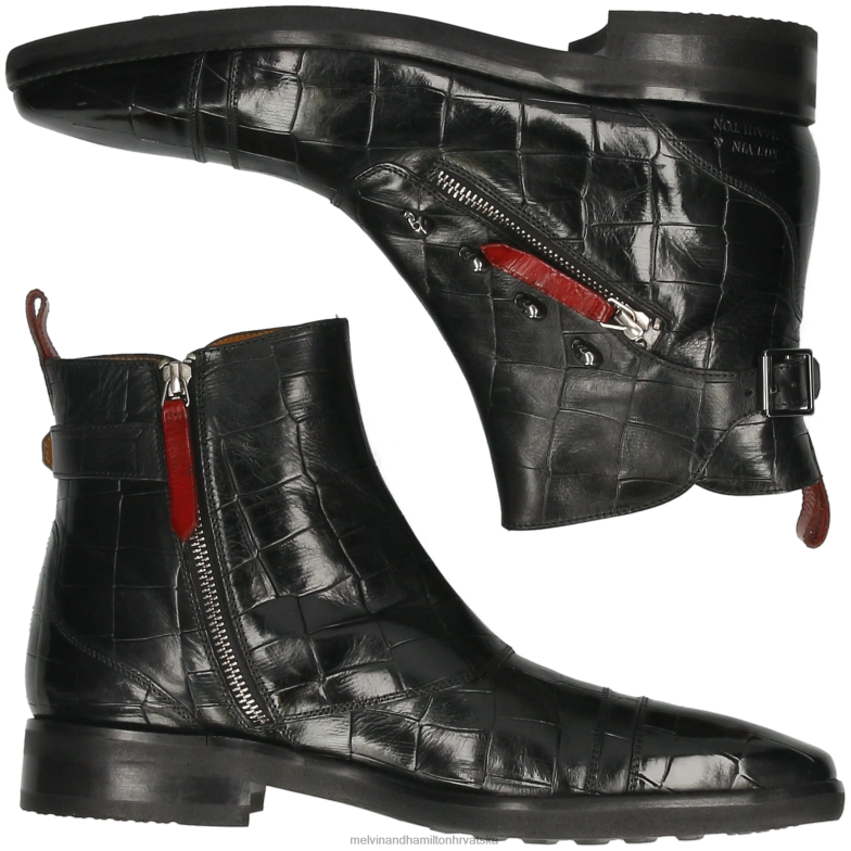 Elvis 25 muškarci Melvin & Hamilton crno 22DJH84 gležnjače