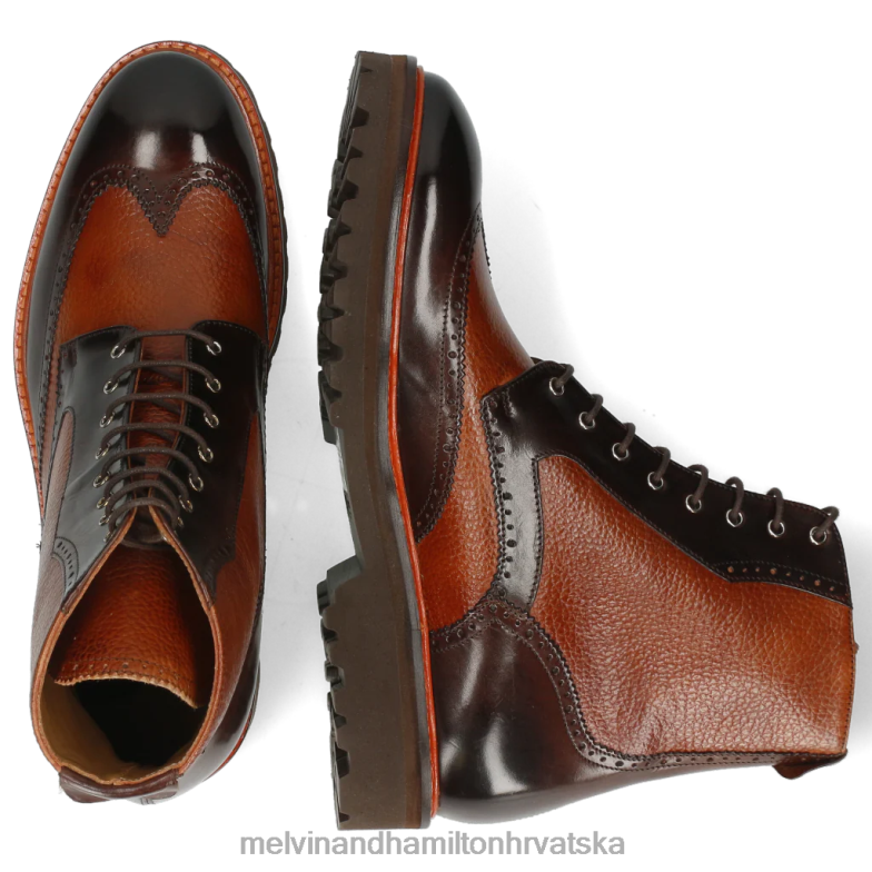 Matej 43 muškarci Melvin & Hamilton smeđa 22DJH118 gležnjače