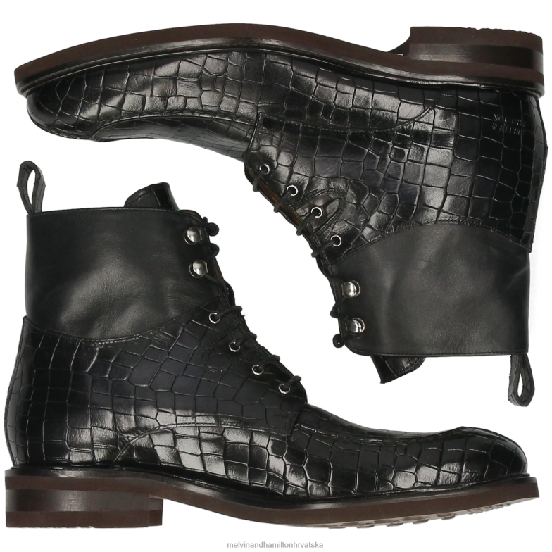 Parker 3 muškarci Melvin & Hamilton crno 22DJH58 gležnjače