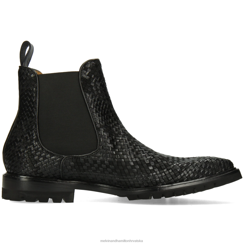 karlo 5 muškarci Melvin & Hamilton crno 22DJH122 gležnjače