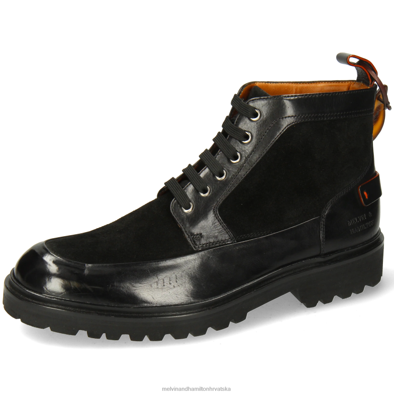 probušiti 23 muškarci Melvin & Hamilton crno 22DJH41 gležnjače