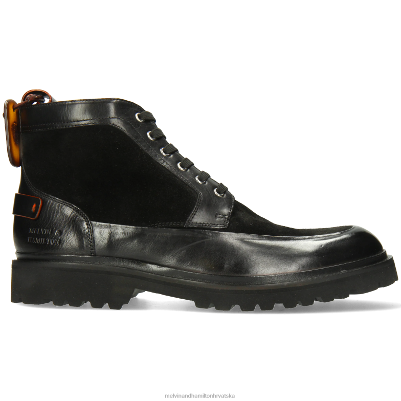 probušiti 23 muškarci Melvin & Hamilton crno 22DJH41 gležnjače