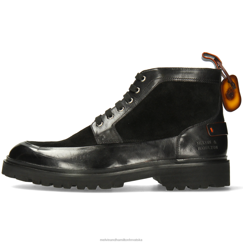 probušiti 23 muškarci Melvin & Hamilton crno 22DJH41 gležnjače