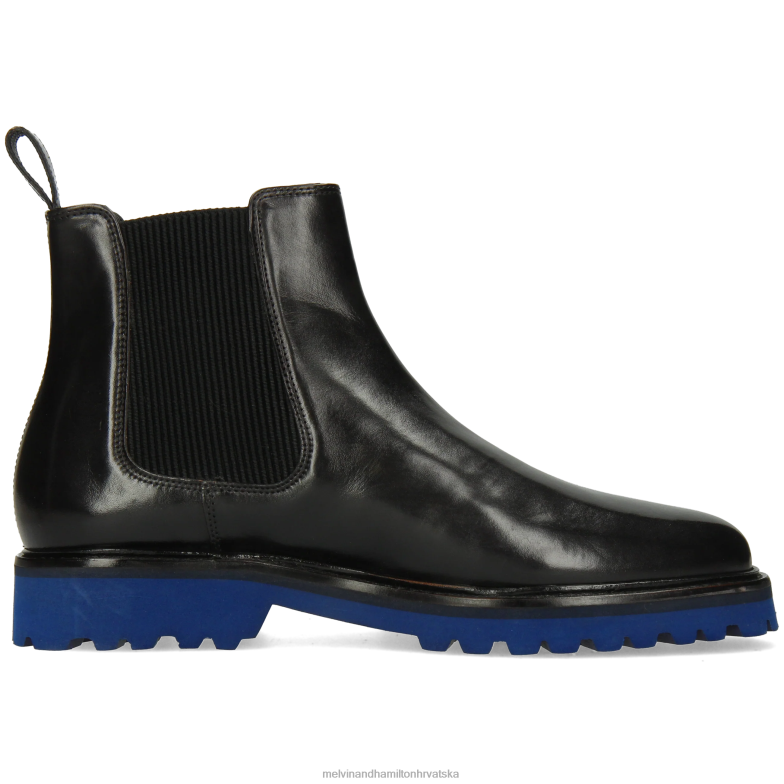 spretan 2 muškarci Melvin & Hamilton crno 22DJH65 gležnjače