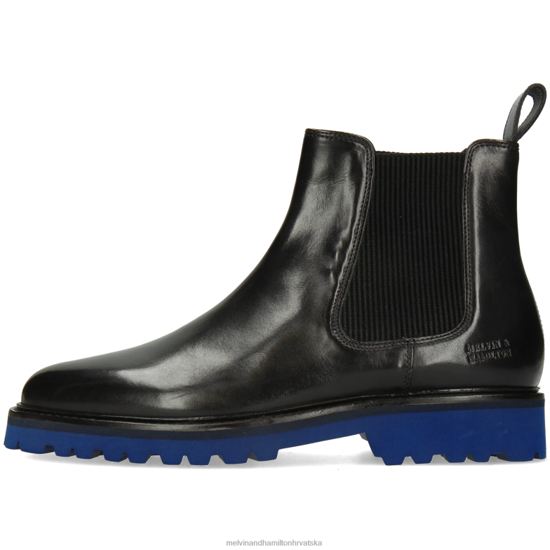 spretan 2 muškarci Melvin & Hamilton crno 22DJH65 gležnjače