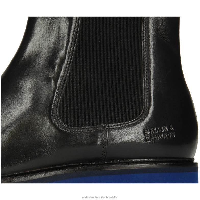 spretan 2 muškarci Melvin & Hamilton crno 22DJH65 gležnjače