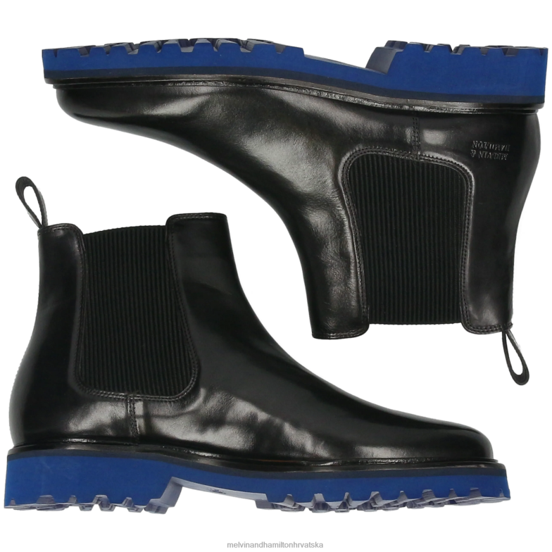 spretan 2 muškarci Melvin & Hamilton crno 22DJH65 gležnjače