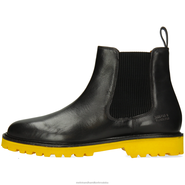 spretan 2 muškarci Melvin & Hamilton crno 22DJH86 gležnjače