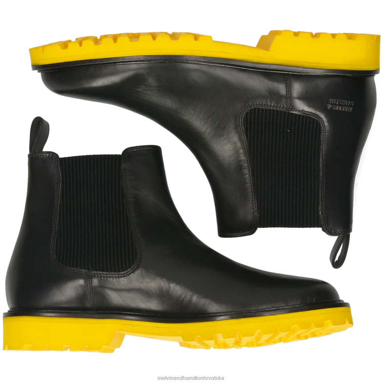 spretan 2 muškarci Melvin & Hamilton crno 22DJH86 gležnjače