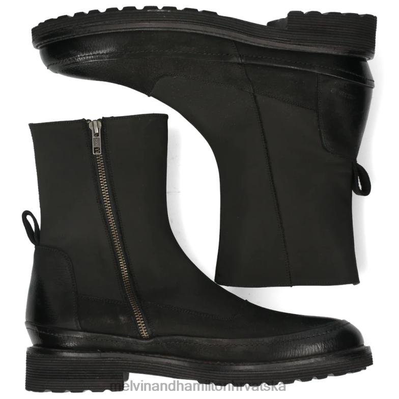 trevor 39 muškarci Melvin & Hamilton crno 22DJH135 gležnjače