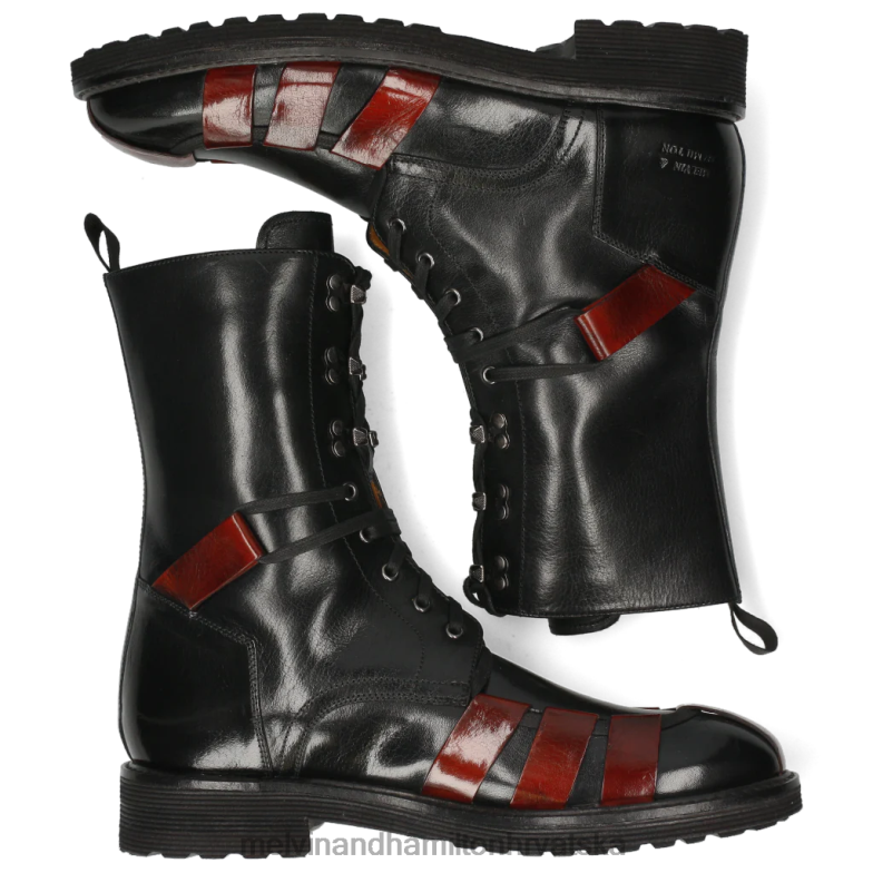 trevor 43 muškarci Melvin & Hamilton crno 22DJH144 gležnjače