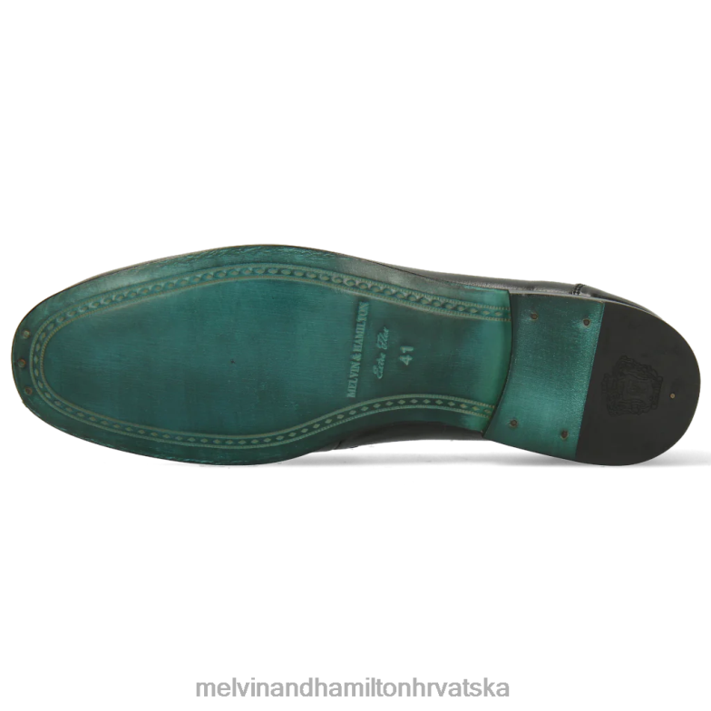 clive 16 muškarci Melvin & Hamilton crno 22DJH284 mokasinke