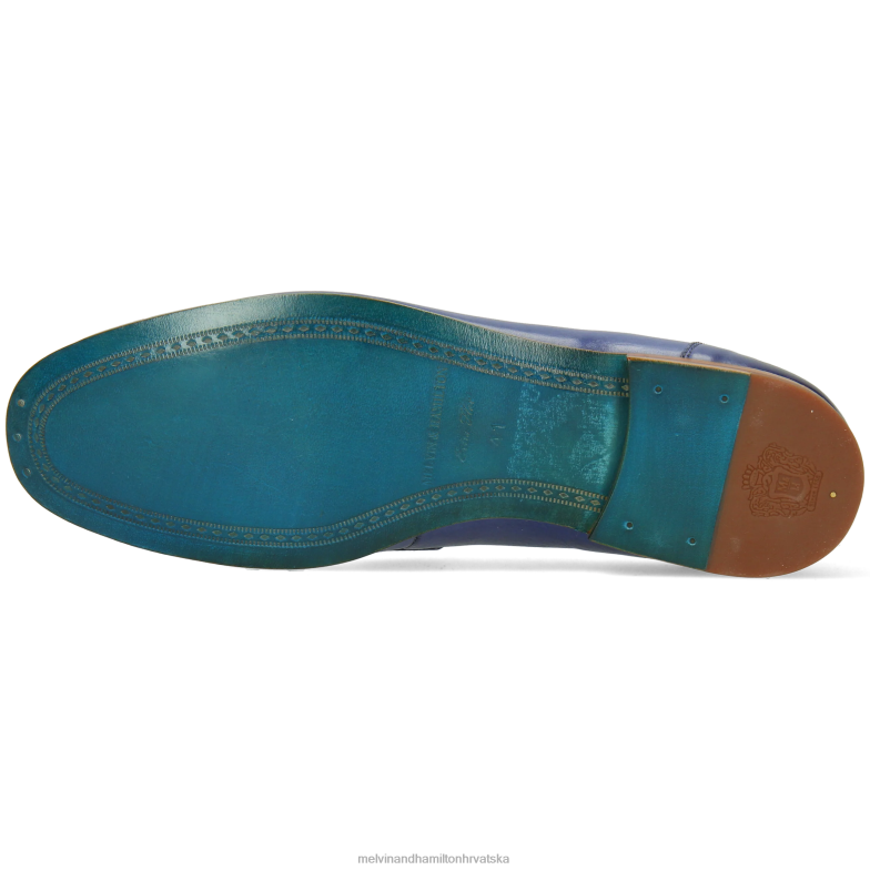 clive 16 muškarci Melvin & Hamilton plava 22DJH257 mokasinke