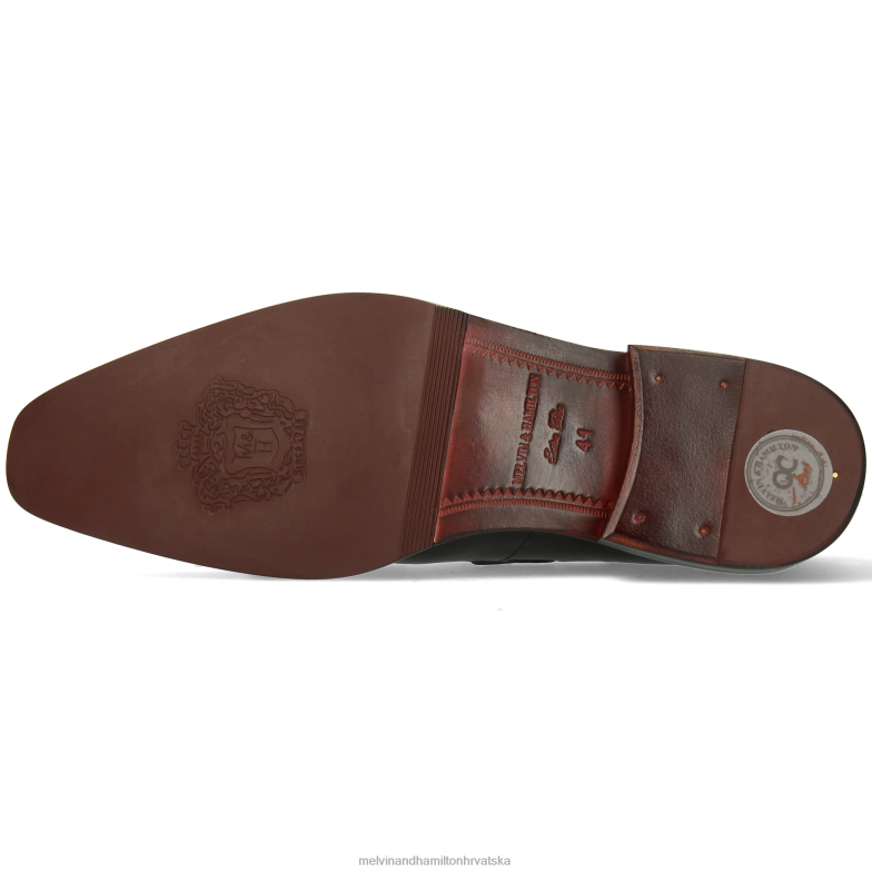 leonardo 1 muškarci Melvin & Hamilton crno 22DJH297 mokasinke