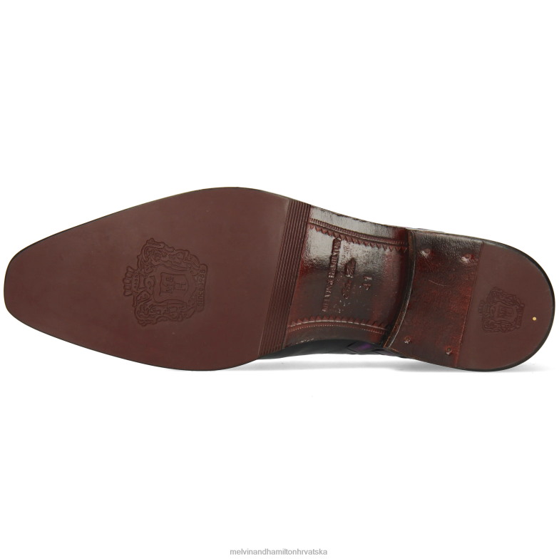 leonardo 32 muškarci Melvin & Hamilton ljubičasta 22DJH261 mokasinke