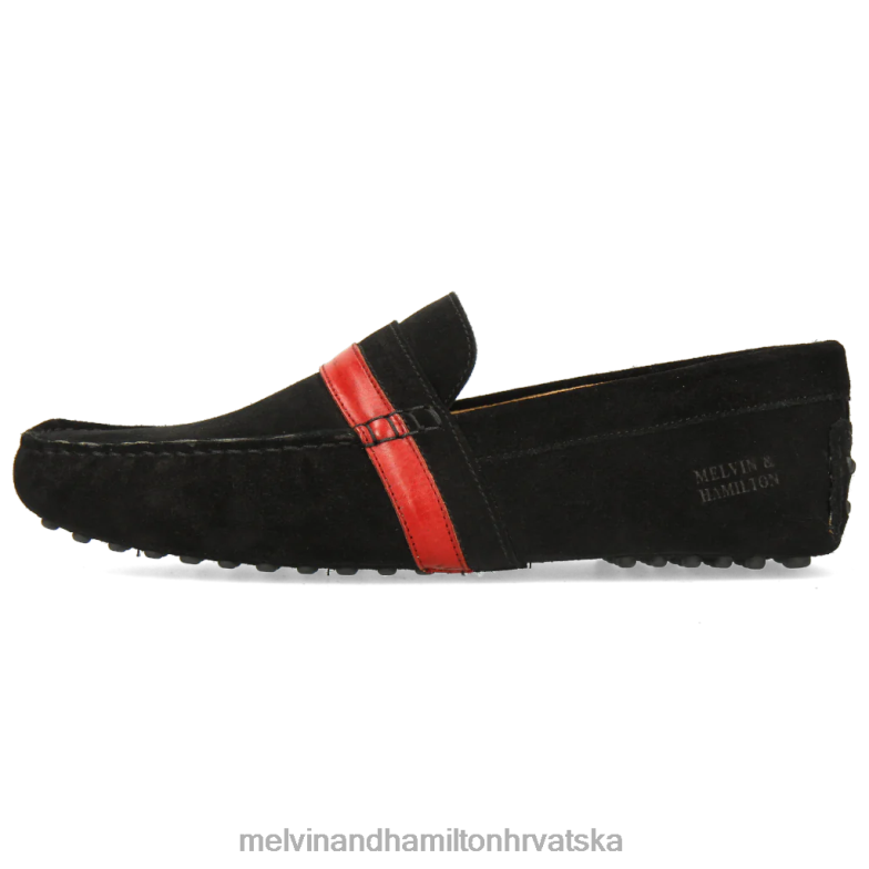 nelson 6 muškarci Melvin & Hamilton crno 22DJH313 mokasinke