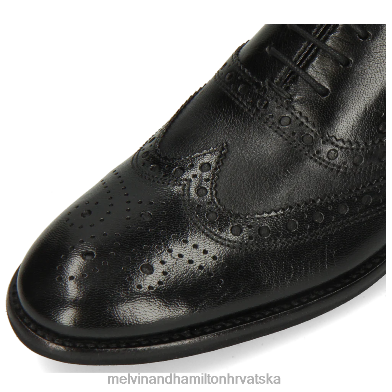 klint 23 muškarci Melvin & Hamilton crno 22DJH206 oksfordice
