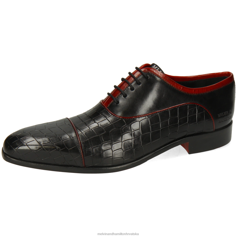 koplje 23 muškarci Melvin & Hamilton crno 22DJH152 oksfordice