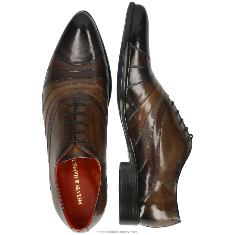 toni 43 muškarci Melvin & Hamilton siva 22DJH190 oksfordice