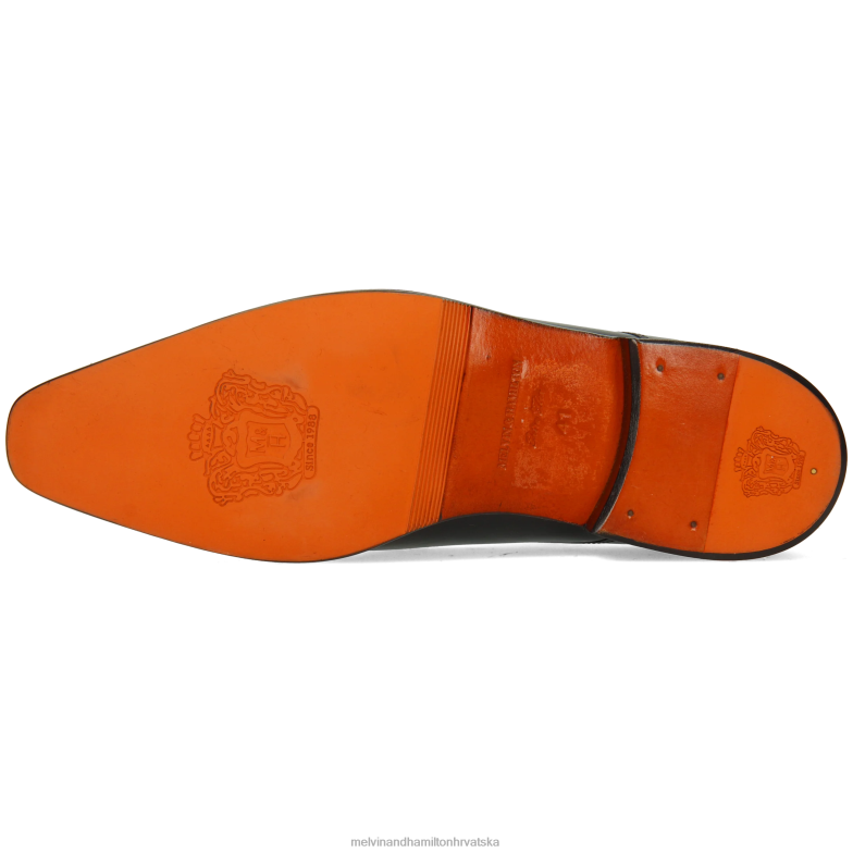 Lewis 52 muškarci Melvin & Hamilton crno 22DJH341 redovničke cipele