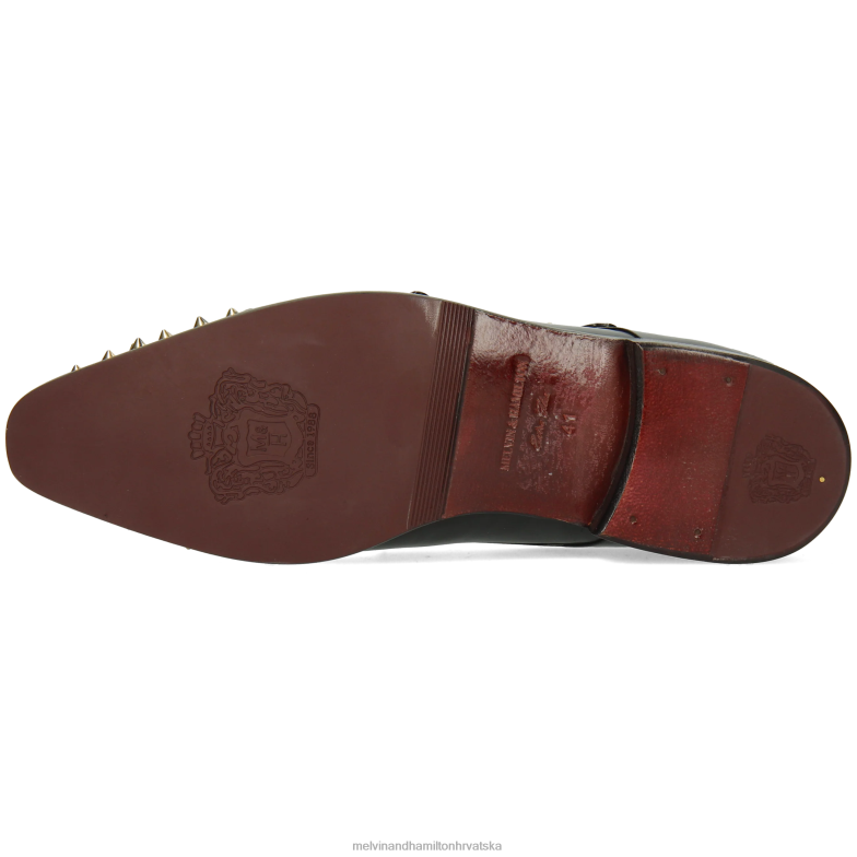 koplje 1 muškarci Melvin & Hamilton crno 22DJH343 redovničke cipele