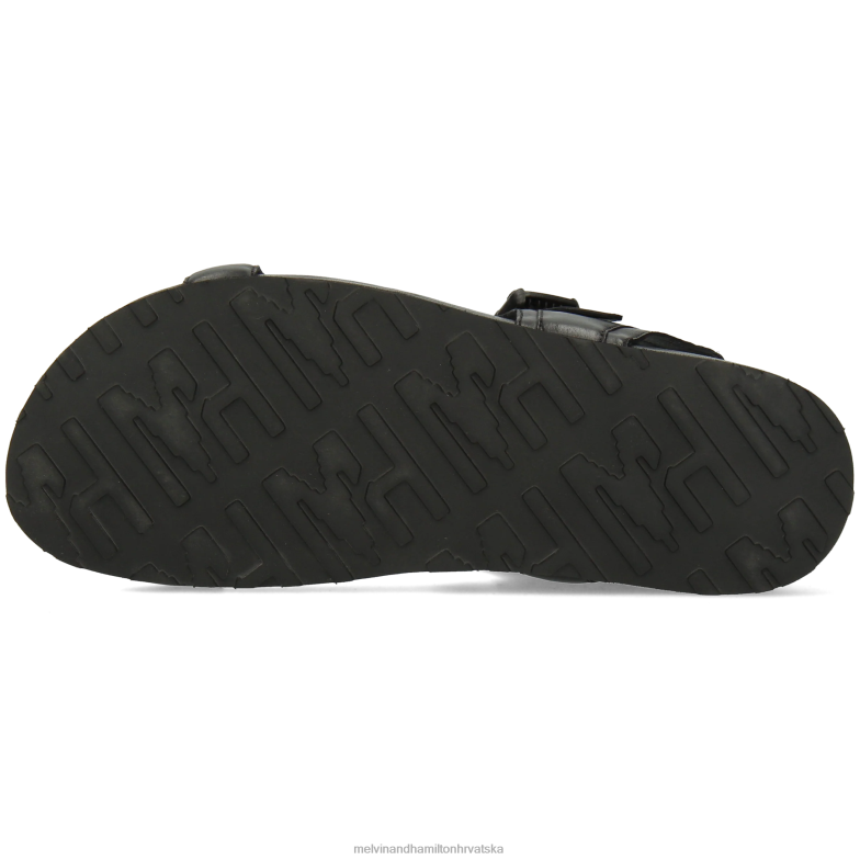 robert 22 muškarci Melvin & Hamilton crno 22DJH752 sandale