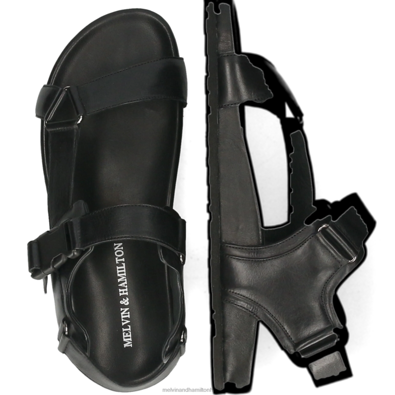 robert 22 muškarci Melvin & Hamilton crno 22DJH752 sandale
