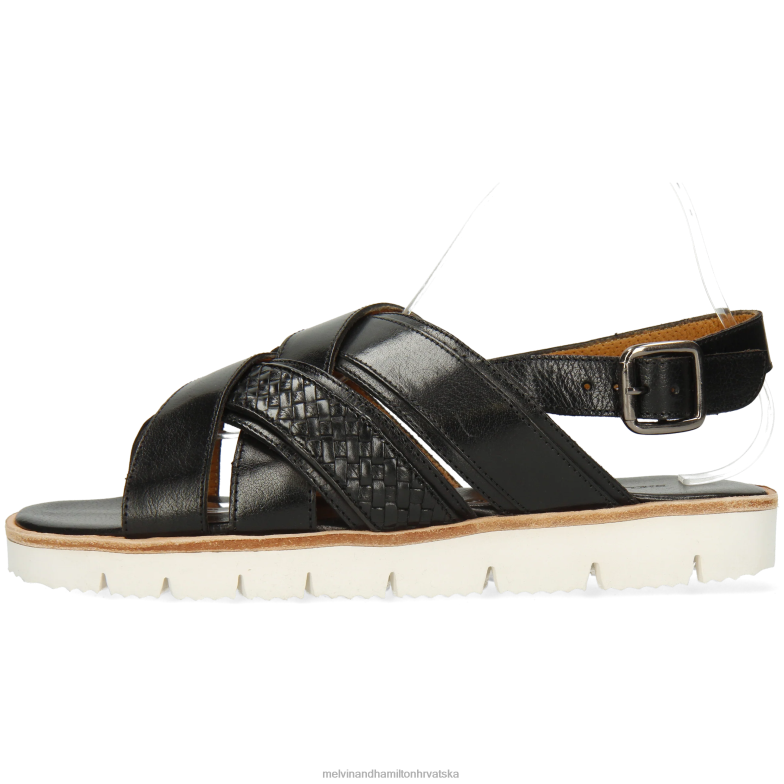 sam 46 muškarci Melvin & Hamilton crno 22DJH769 sandale