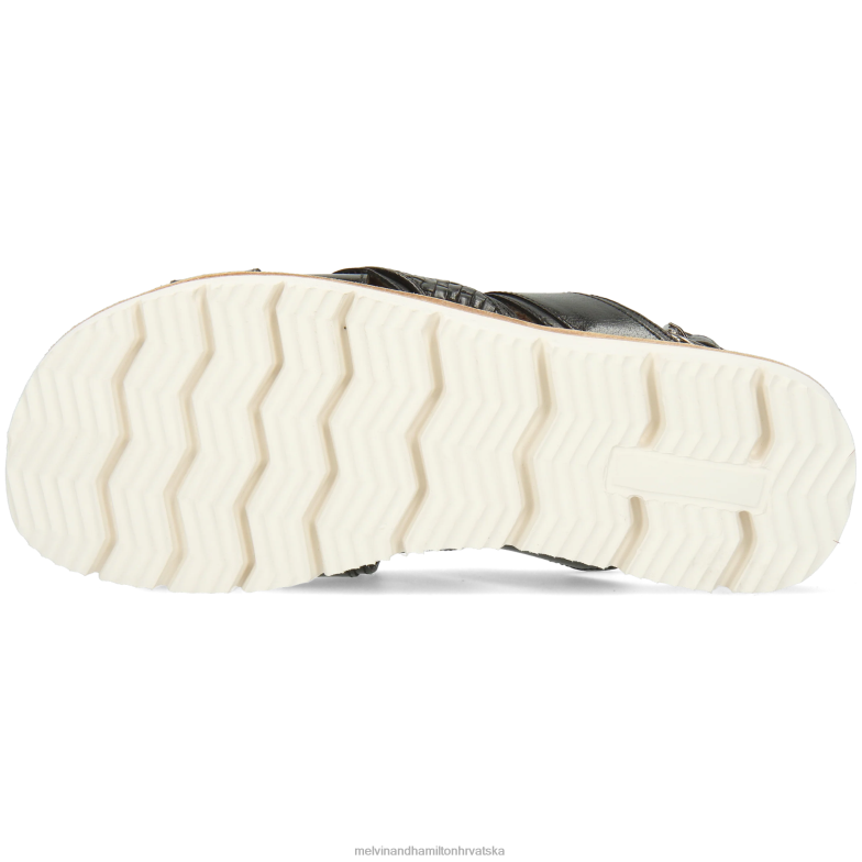 sam 46 muškarci Melvin & Hamilton crno 22DJH769 sandale