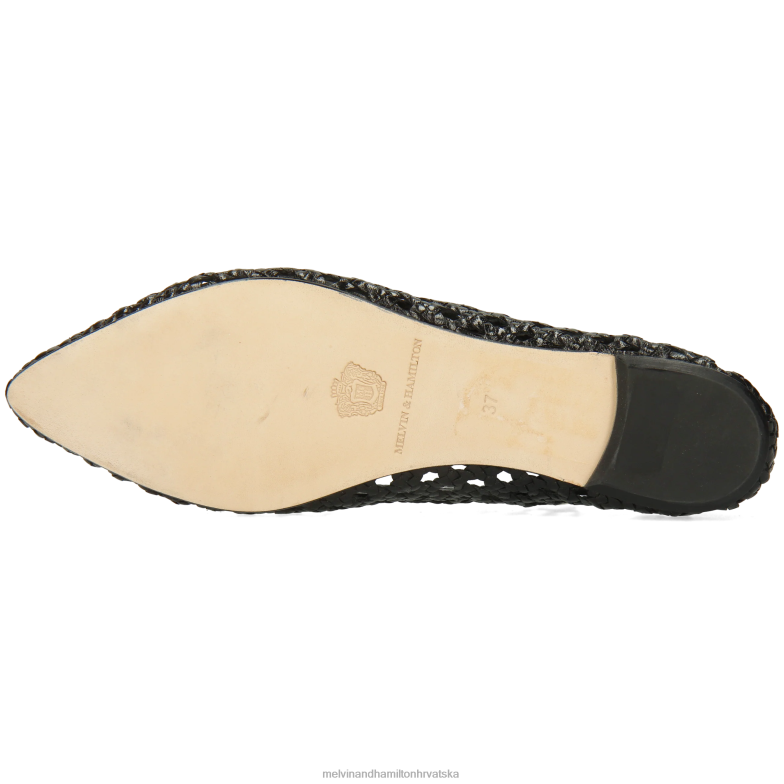 Alexa 16 žene Melvin & Hamilton crno 22DJH1957 baletne pumpe