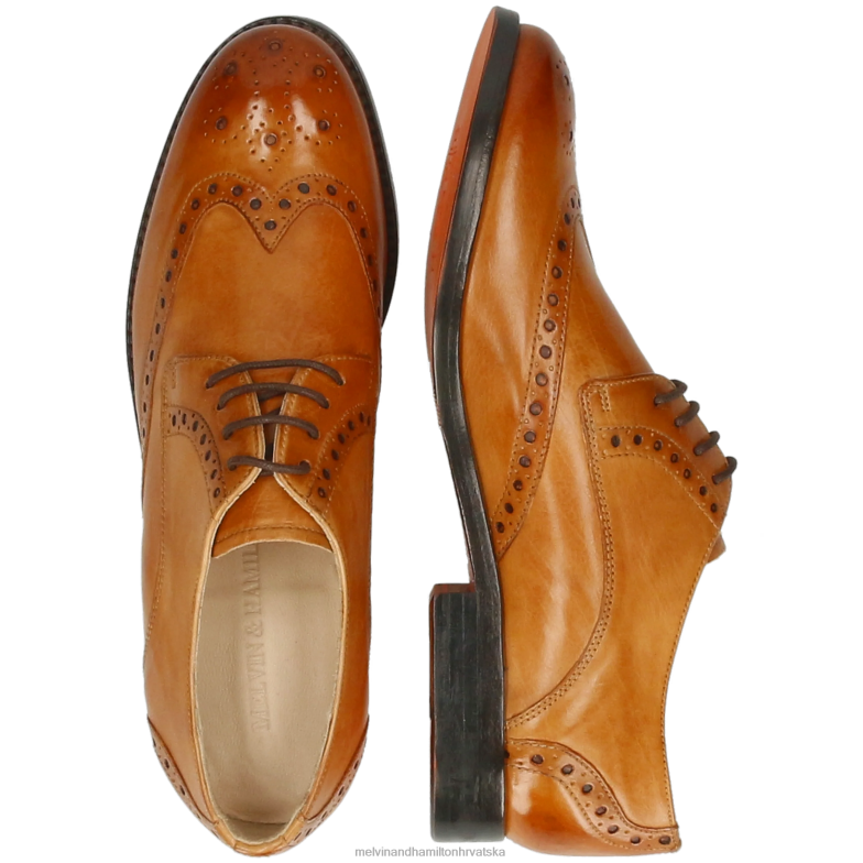 Amelie 3 žene Melvin & Hamilton svijetlosmeđa 22DJH1505 cipele za derbi