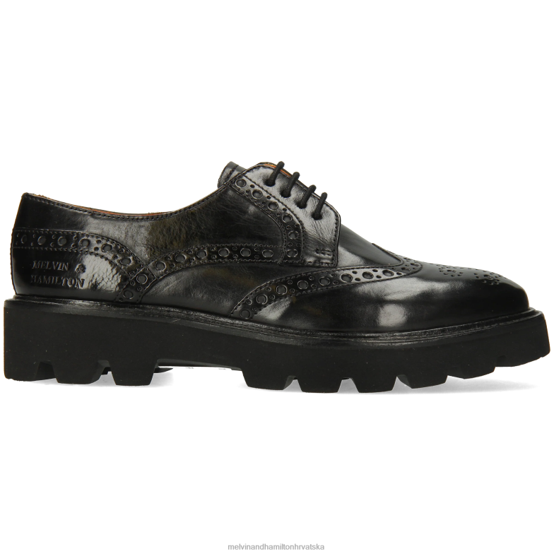 Jenny 6 žene Melvin & Hamilton crno 22DJH1500 cipele za derbi