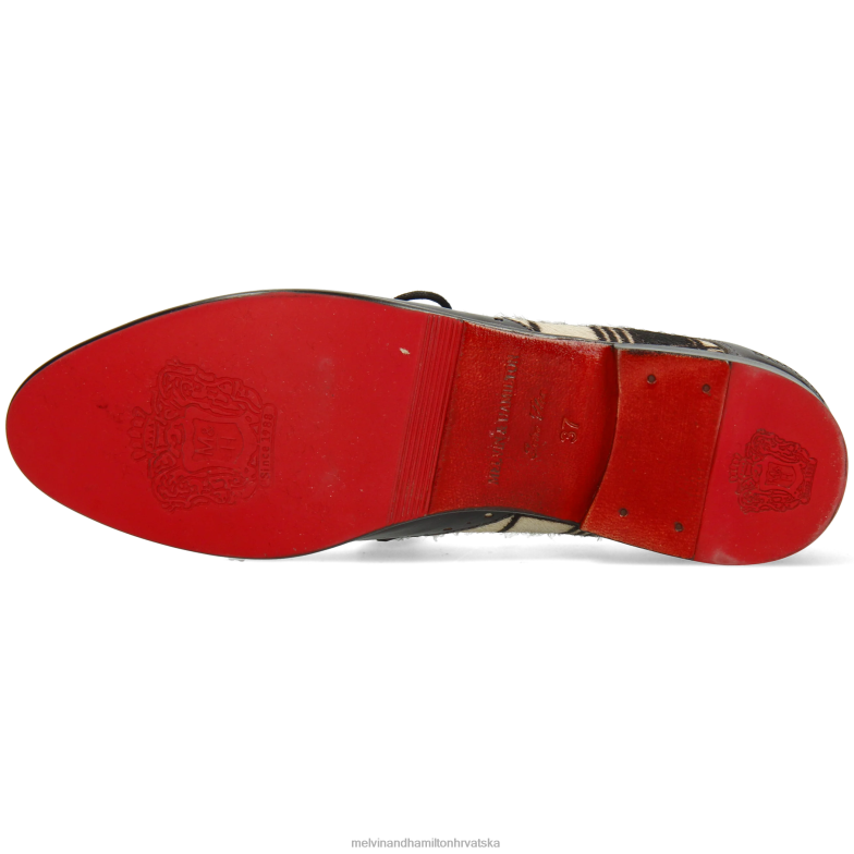 selina 41 žene Melvin & Hamilton crno 22DJH1510 cipele za derbi