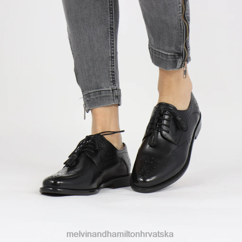selina 41 žene Melvin & Hamilton crno 22DJH1528 cipele za derbi
