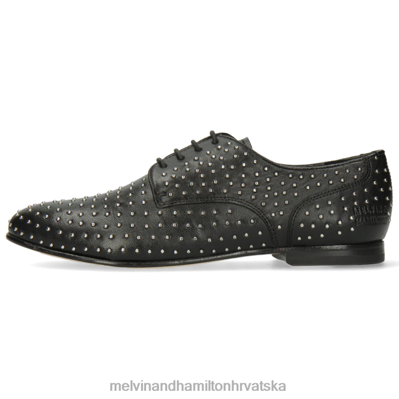 sonja 10 žene Melvin & Hamilton crno 22DJH1522 cipele za derbi
