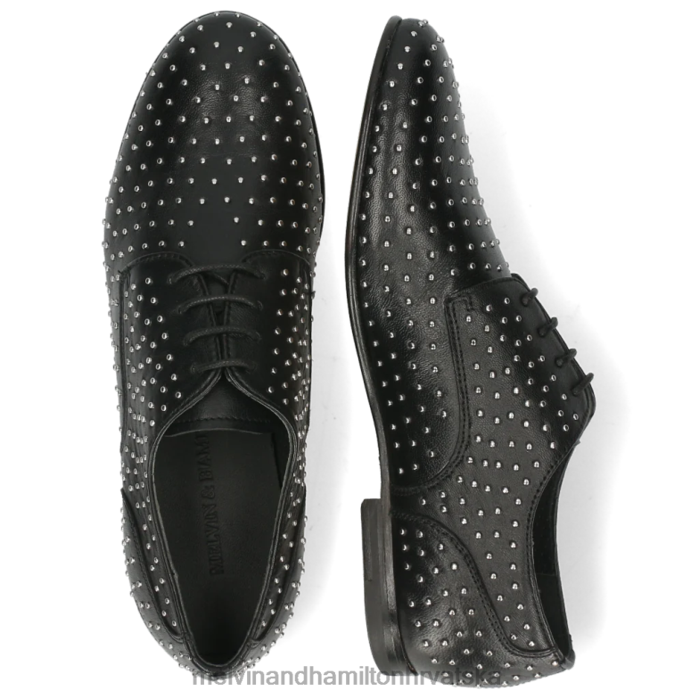 sonja 10 žene Melvin & Hamilton crno 22DJH1522 cipele za derbi