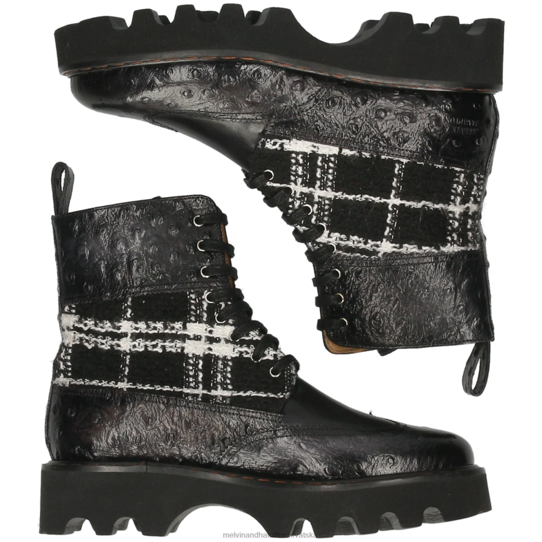 megan 38 žene Melvin & Hamilton crno 22DJH1187 čizme