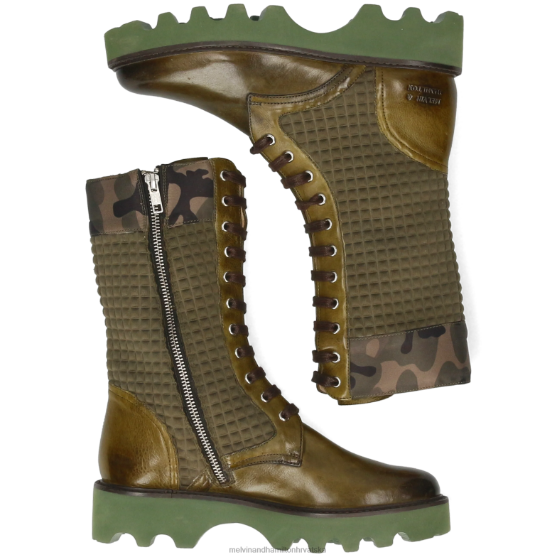 selina 62 žene Melvin & Hamilton zelena 22DJH1205 čizme