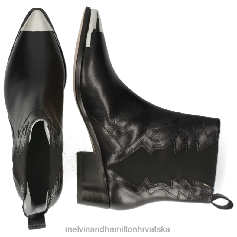 1. svibnja žene Melvin & Hamilton crno 22DJH1133 gležnjače