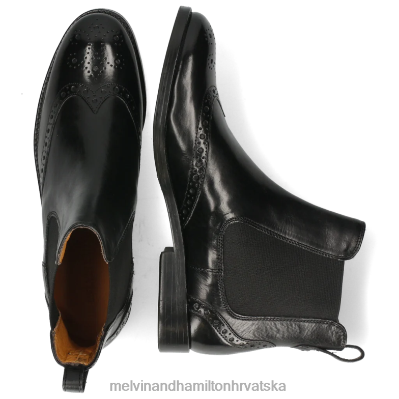 Amelie 5 žene Melvin & Hamilton crno 22DJH1021 gležnjače