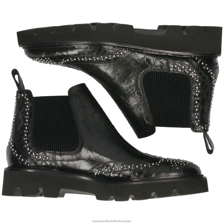 Sally 45 žene Melvin & Hamilton crno 22DJH856 gležnjače