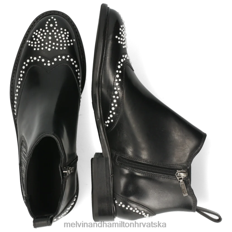 Sally 46 žene Melvin & Hamilton crno 22DJH1061 gležnjače