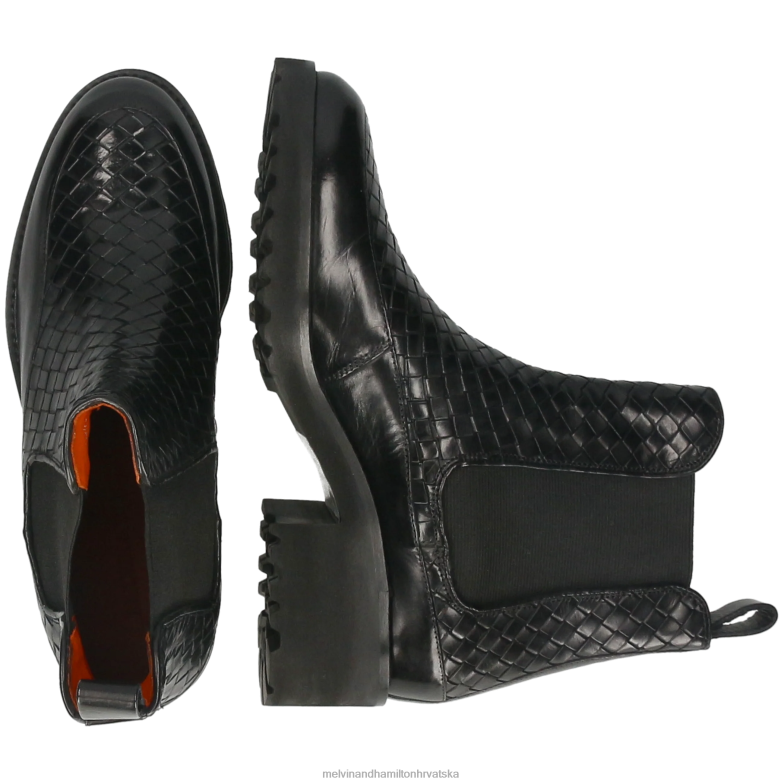 abigail 1 žene Melvin & Hamilton crno 22DJH924 gležnjače