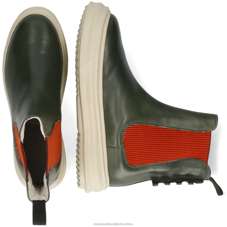 fay 5 žene Melvin & Hamilton zelena 22DJH1003 gležnjače